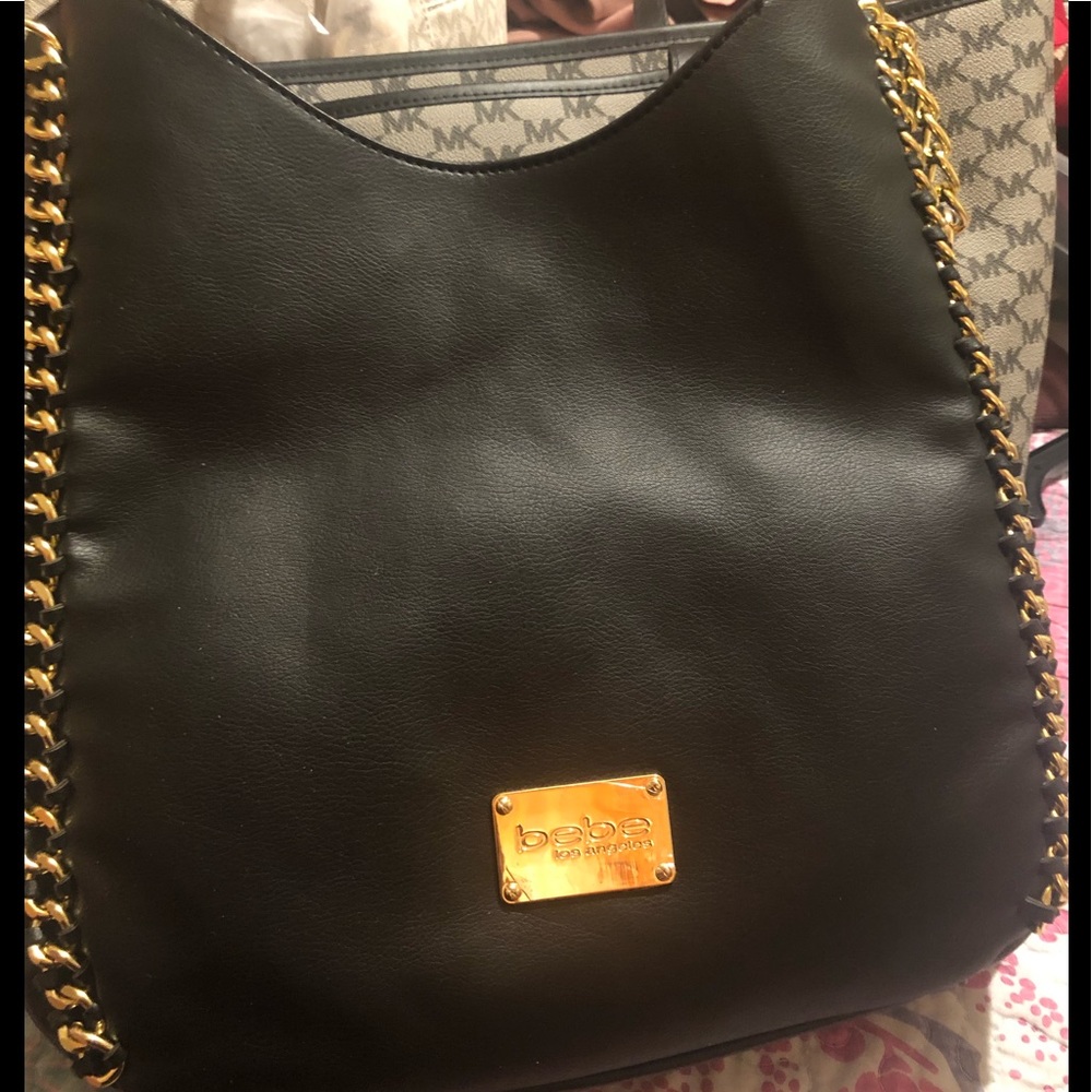 Bebe leather chain purse